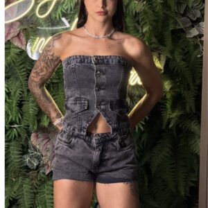 Conjunto Jeans preto