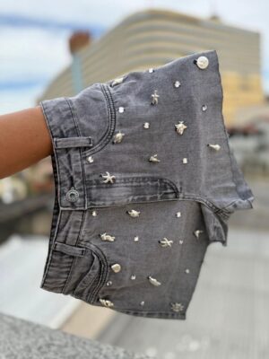 Short jeans black praiano